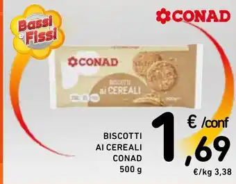 Spazio Conad Biscotti ai cereali conad offerta