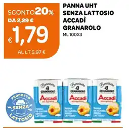 Ekom Panna uht senza lattosio accadì GRANAROLO offerta