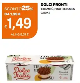 Ekom Dolci pronti tiramisù, profiteroles offerta