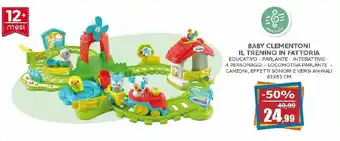 Happy Casa Baby Clementoni Il Trenino in Fattoria 61x83 cm offerta