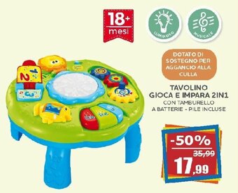 Tavolino Gioca e Impara 2in1