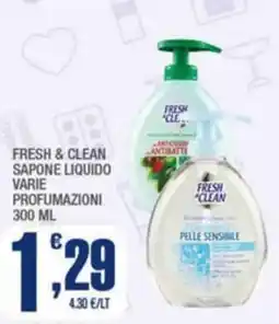 Splendidi e Splendenti Fresh & clean sapone liquido varie profumazioni offerta