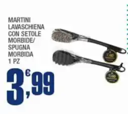 Splendidi e Splendenti Martini lavaschiena con setole morbide/ spugna morbida offerta