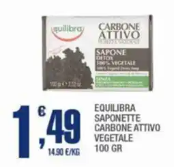 Equilibra saponette carbone attivo vegetale