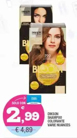 Splendidi e Splendenti Dikson shampoo colorante varie nuances offerta