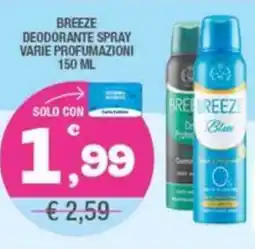 Splendidi e Splendenti Breeze deodorante spray varie profumazioni offerta