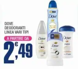 Splendidi e Splendenti Dove deodoranti linea vari tipi offerta