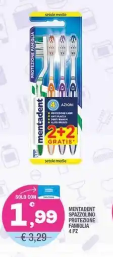 Splendidi e Splendenti Mentadent spazzolino protezione famiglia offerta
