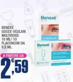 Splendidi e Splendenti Benexè gocce oculari multidose offerta