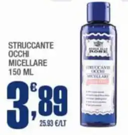 Splendidi e Splendenti Acqua alle rose struccante occhi micellare offerta