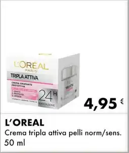Iper Tosano L'OREAL Crema tripla attiva pelli norm/sens. offerta