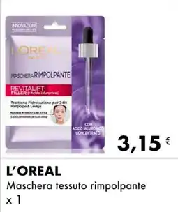 Iper Tosano L'OREAL Maschera tessuto rimpolpante offerta