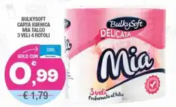 Splendidi e Splendenti Bulkysoft carta igienica mia talco offerta