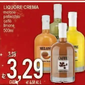 Liquore crema melo, pistacchio, caffe, limone 500 ml