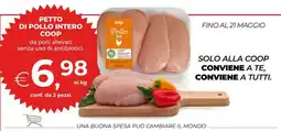 Coop PETTO DI POLLO INTERO COOP offerta