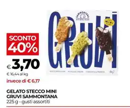 Coop GELATO STECCO MINI GRUVI SAMMONTANA offerta