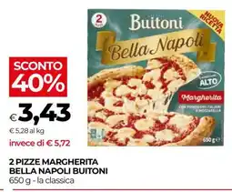 Coop 2 Pizze Margherita Bella Napoli Buitoni offerta
