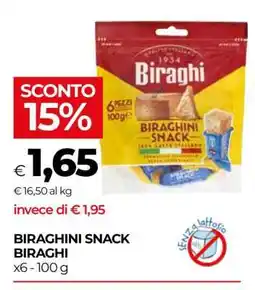 Coop Biraghini snack Biraghi offerta