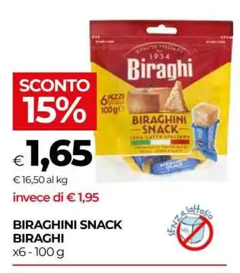Coop Biraghini snack Biraghi offerta
