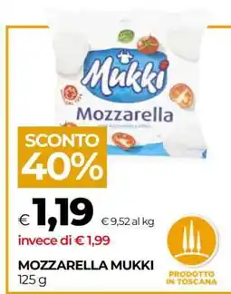 Coop MOZZARELLA MUKKI offerta