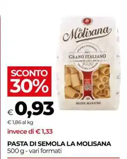 Coop PASTA DI SEMOLA LA MOLISANA offerta