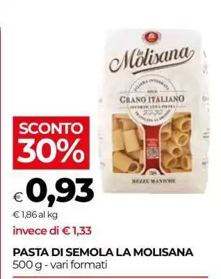 Coop PASTA DI SEMOLA LA MOLISANA offerta