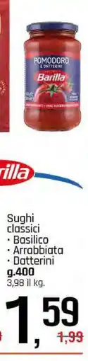 Famila BARILLA Sughi classici offerta