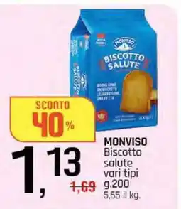 Famila MONVISO Biscotto salute vari tipi offerta