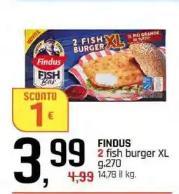 Famila FINDUS 2 fish burger XL offerta