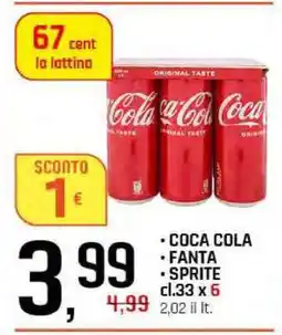 Famila Coca Cola/Fanta/Sprite offerta