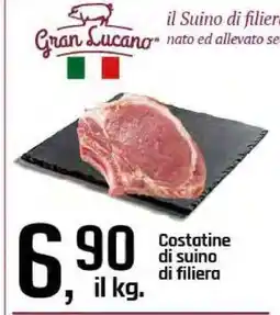 Famila Costatine di suino di filiera offerta