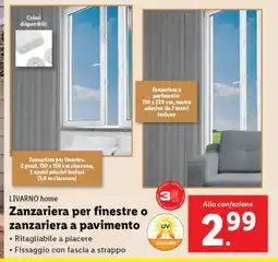 Lidl LIVARNO home Zanzariera per finestre o zanzariera a pavimento offerta