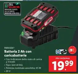 Lidl Batteria 2 Ah con caricabatterie offerta