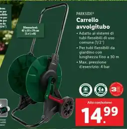 Lidl PARKSIDE Carrello avvolgitubo offerta