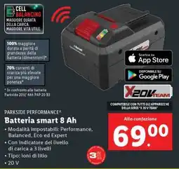 Lidl Batteria smart 8 Ah offerta