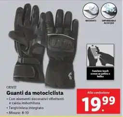 Lidl Guanti da motociclista offerta