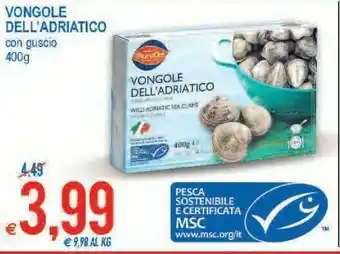 MD Discount Vongole dell'adriatico con guscio offerta