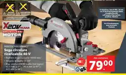 Lidl Sega circolare ricaricabile 40 V offerta