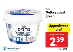 Lidl Delta Yogurt greco offerta