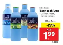 Lidl Felce Azzurra Bagnoschiuma offerta