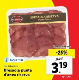 Lidl Bresaola punta d'anca riserva offerta