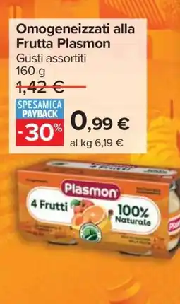 Carrefour Omogeneizzati alla frutta PLASMON offerta