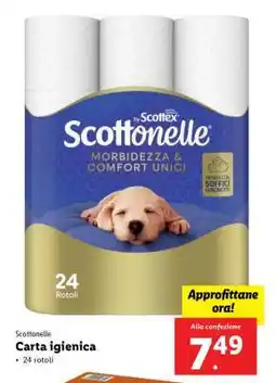 Lidl Scottonele Carta igienica offerta