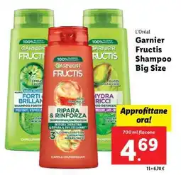 Lidl Garnier Fructis Shampoo Big Size offerta
