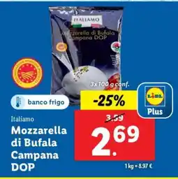 Lidl Mozzarella Di Bufala Campana DOP offerta