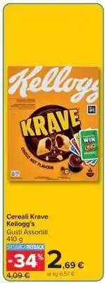 Carrefour Cereali Krave Kellogg's offerta