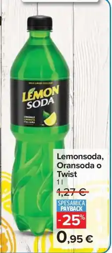 Carrefour Lemonsoda, Oransoda o Twist offerta