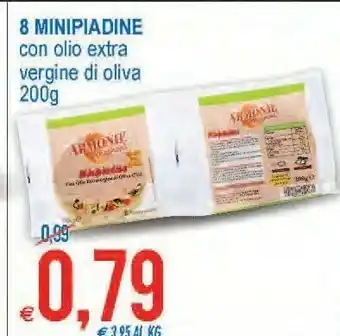 MD Discount 8 mini piadine con olio extra vergine di oliva offerta