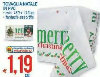MD Discount Tovaglia natale in pvc offerta