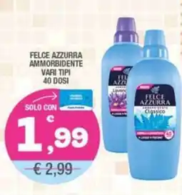 Splendidi e Splendenti Felce azzurra ammorbidente vari tipi 40 dosi offerta